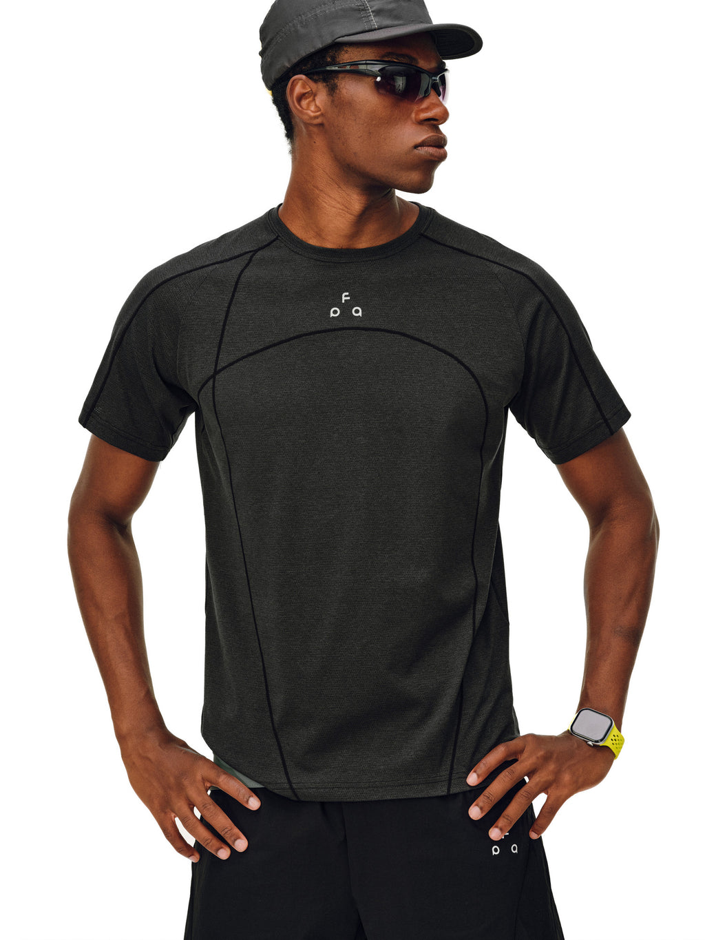 FPA A7 Antimicrobial Breathable Quick-Dry Hasso Thread Sports Fitness Short Sleeve Summer Cool Outdoor Running T-Shirt for Men