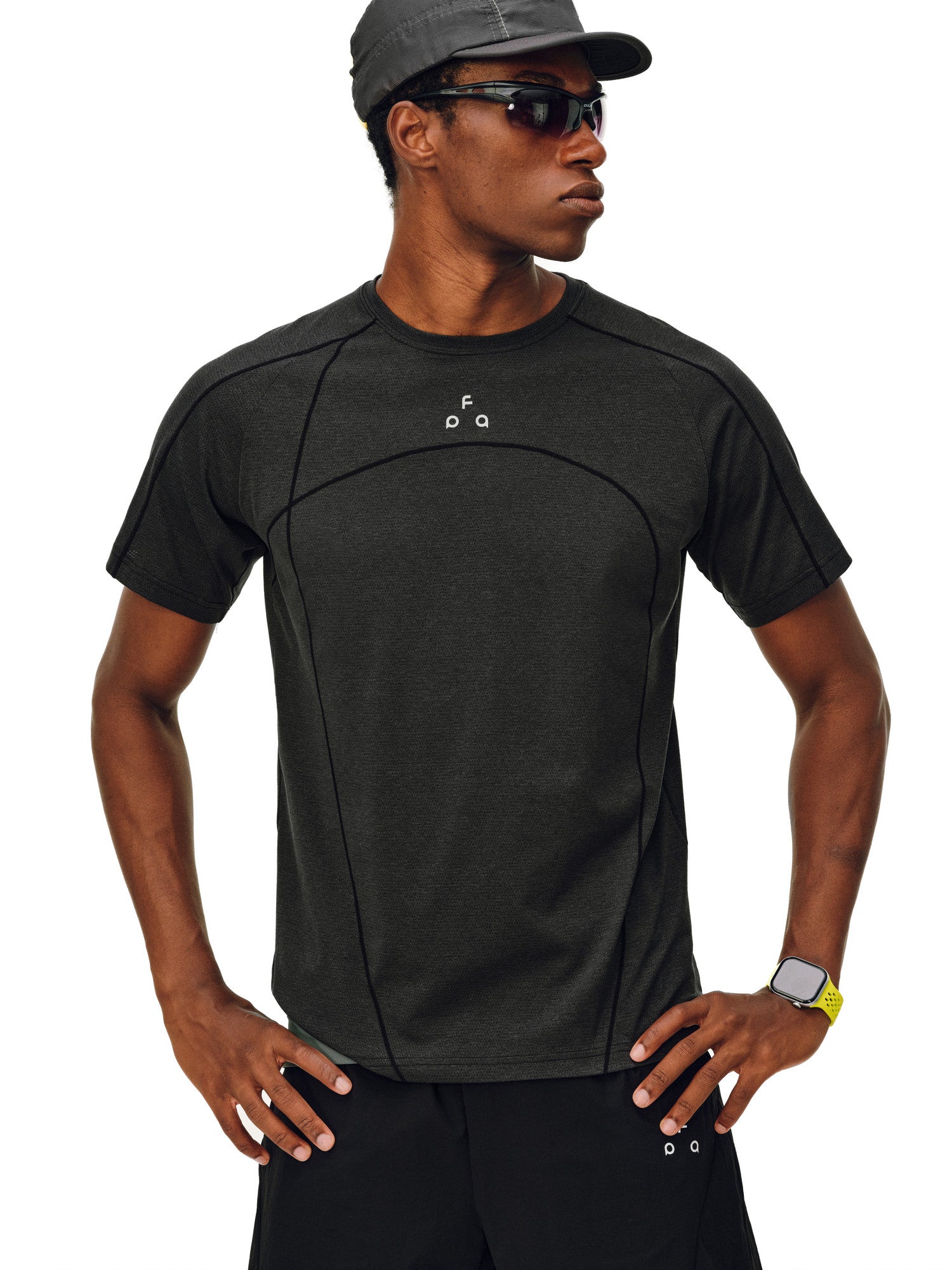 FPA A7 Antimicrobial Breathable Quick-Dry Hasso Thread Sports Fitness Short Sleeve Summer Cool Outdoor Running T-Shirt for Men