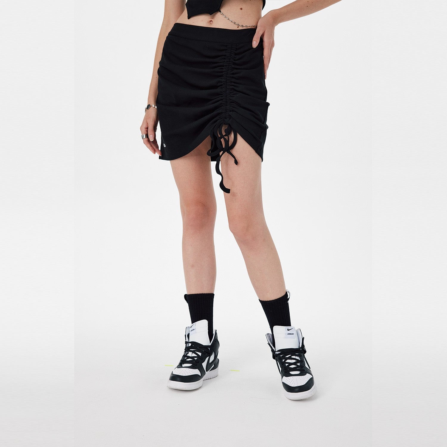 FPA (VENGETICE) Webbing Strap Fitted Dress – Chinese Streetwear Bodycon Mini Dress, Slimming & Leg-Lengthening Sexy Skirt