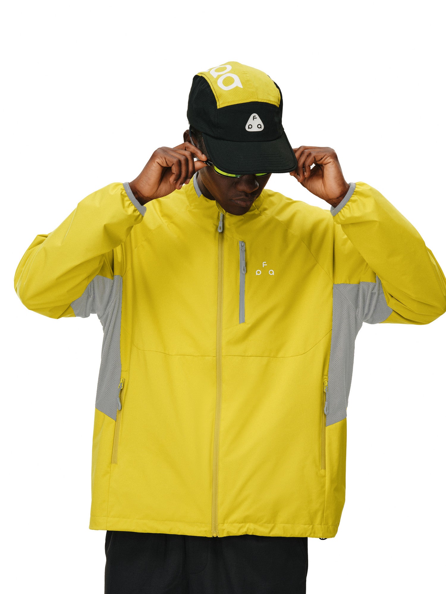 FPA Nylon 66 Waterproof Fleece Jacket Color-Block Outdoor Loose Thin Spring/Autumn Couple Coat