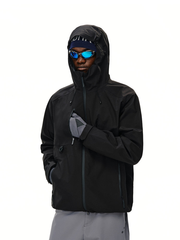 FPA Rain Shield Sealed Seam Outdoor Three-Proof Full-Seam Waterproof Jacket, Mountain Climbing Coat with Hood, Couple Sports Jacket