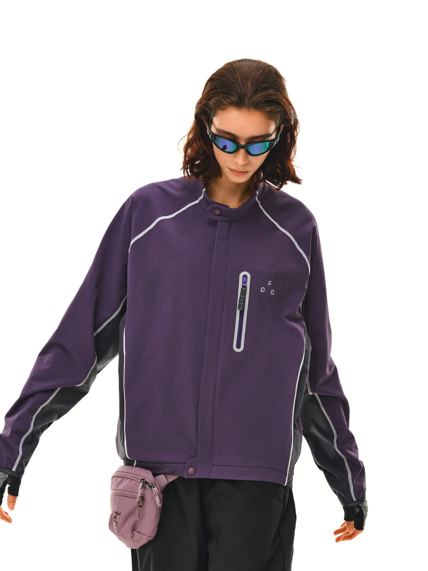 FPA Sports Color-Block Contrast Stitch Panel Jacket