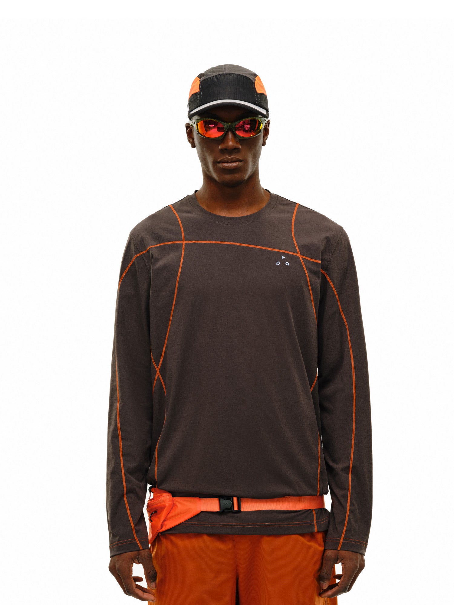 FPA Cool-Touch Quick-Dry 7A Antibacterial Dopamine Long-Sleeve Tee for Outdoor Sports, Minimalist Design, Round Neck, Spring Men's T-Shirt