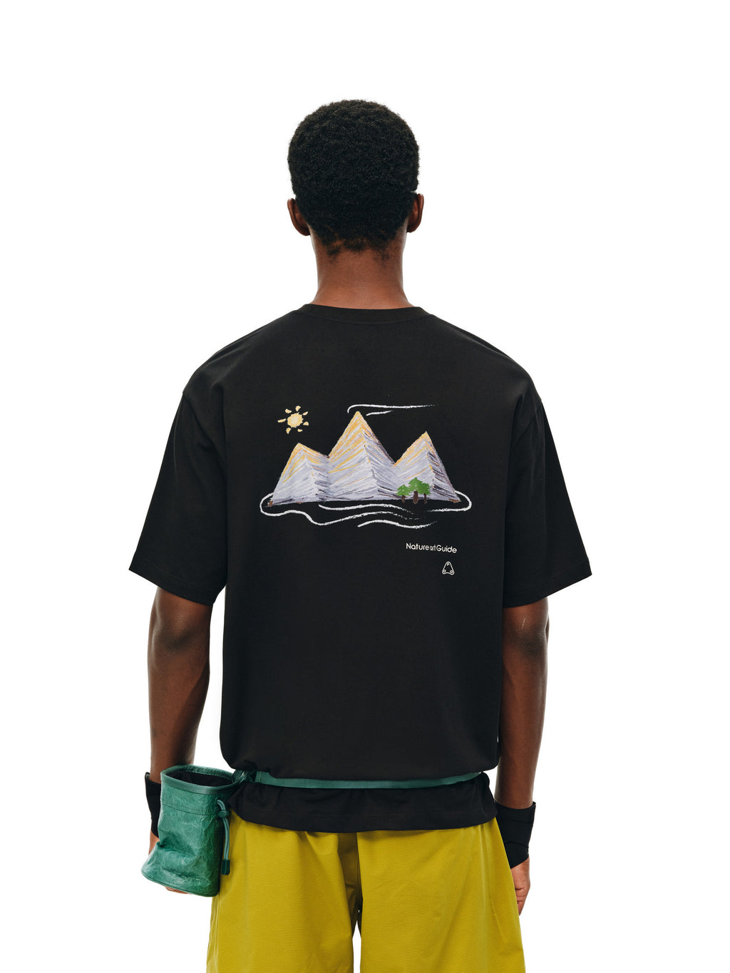 FPA COOLMAX Lyocell Mountain Print Short Sleeve T-Shirt for Men - Summer Cooling Breathable Crew Neck Athletic Tee
