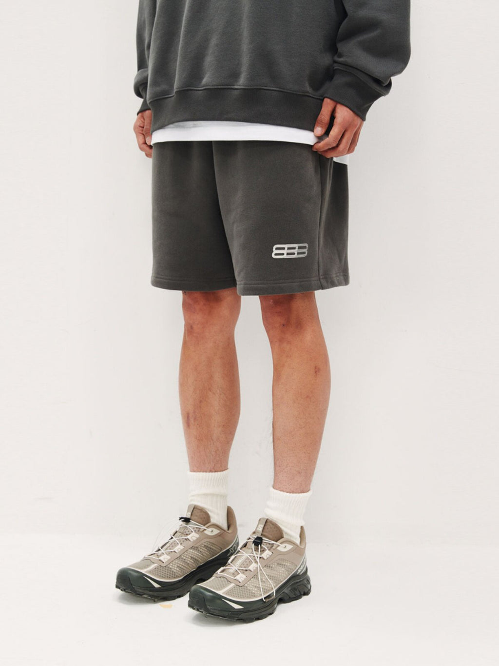 FPA Gradient Track Graphic Knit Shorts Summer Casual Versatile Chinese Street Style Straight-Leg Mid-Length Shorts