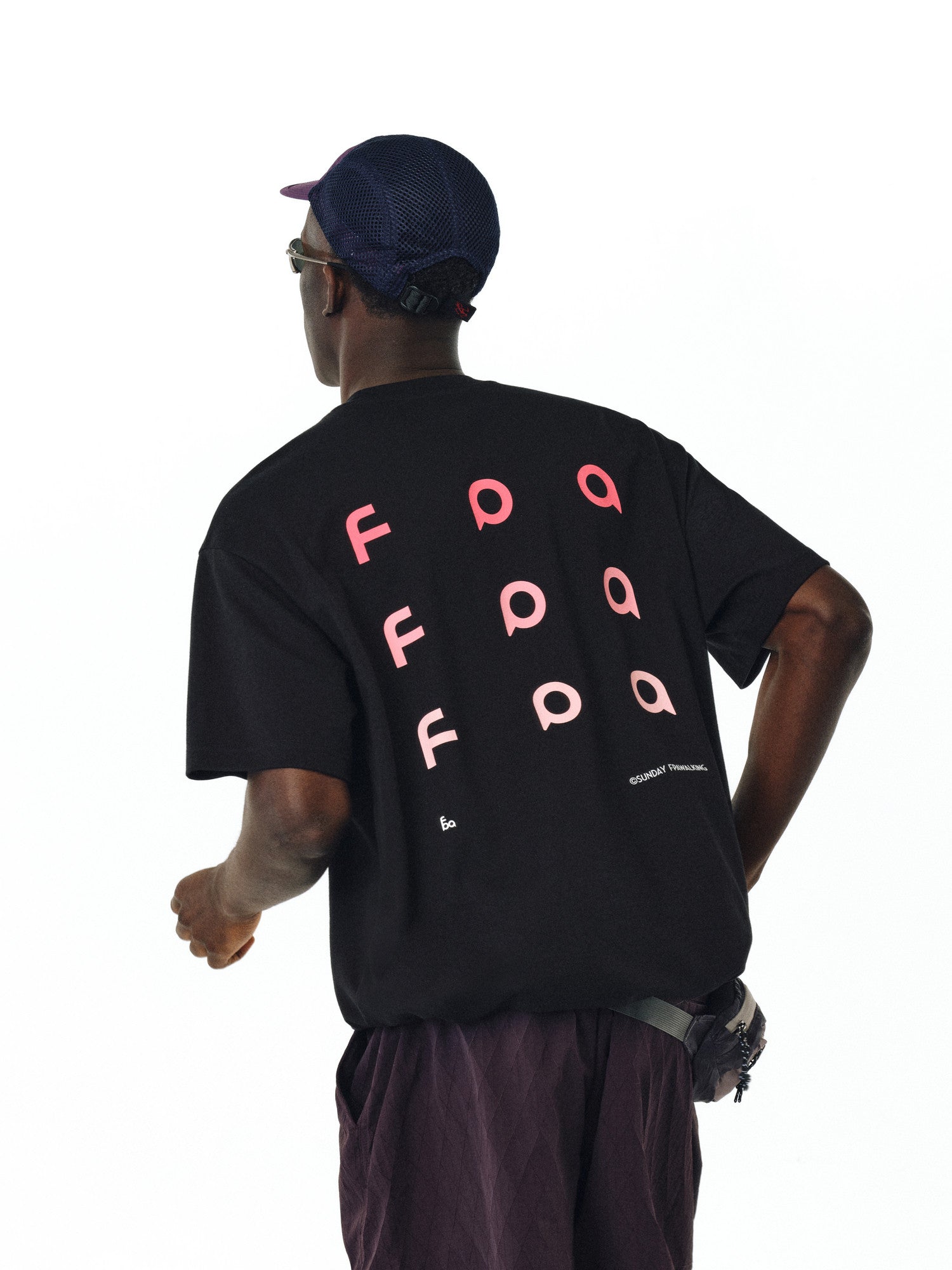 FPA Cool-Touch Ice-Skin Long-Staple Cotton Short-Sleeve T-Shirt | Chinese Streetwear Summer Crewneck Oversized Couple Tee in Black