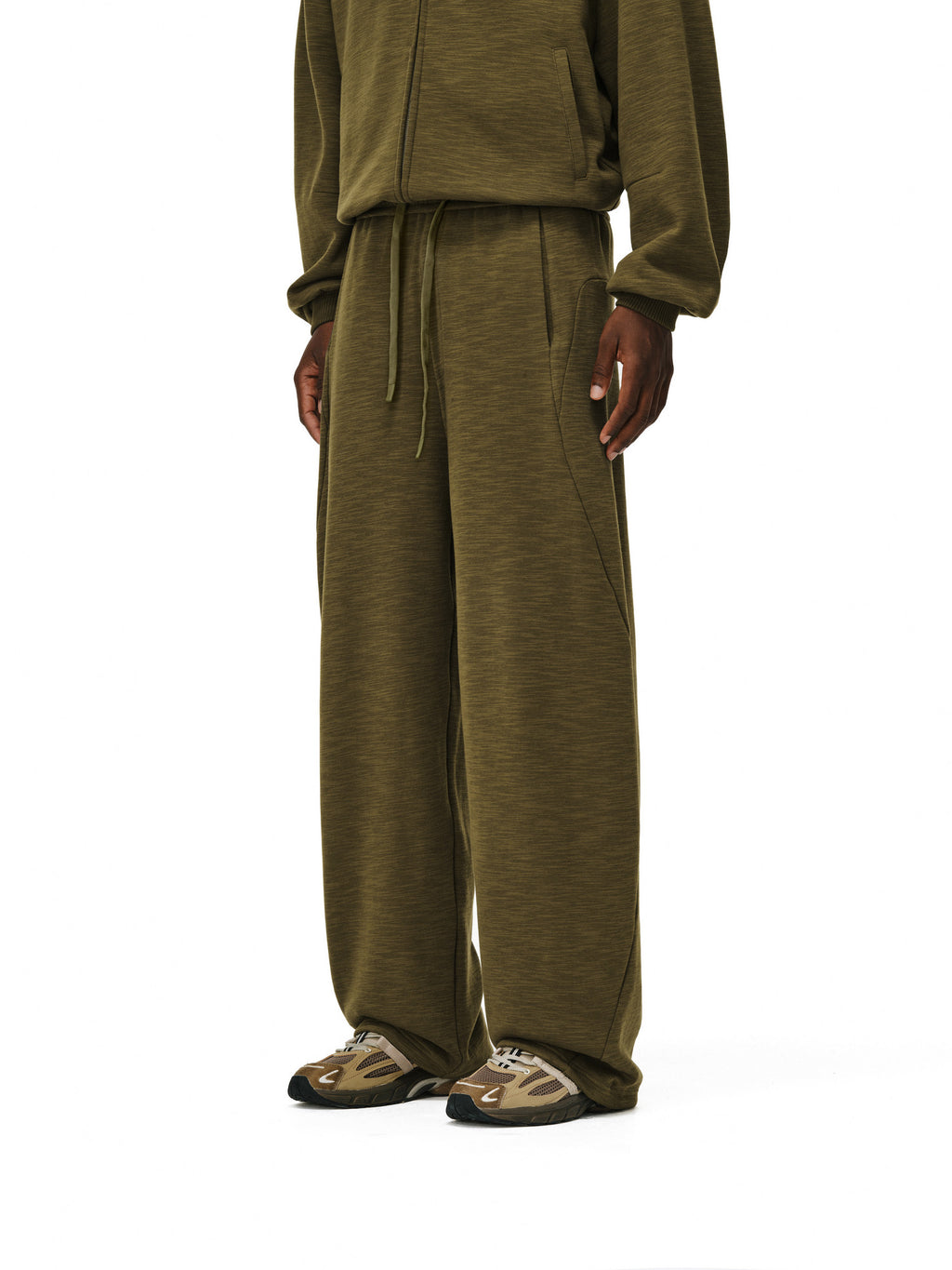 FPA Slub Cotton Terry Sweatpants – Moisture-Wicking, Relaxed Straight-Leg Casual Pants for Spring & Fall