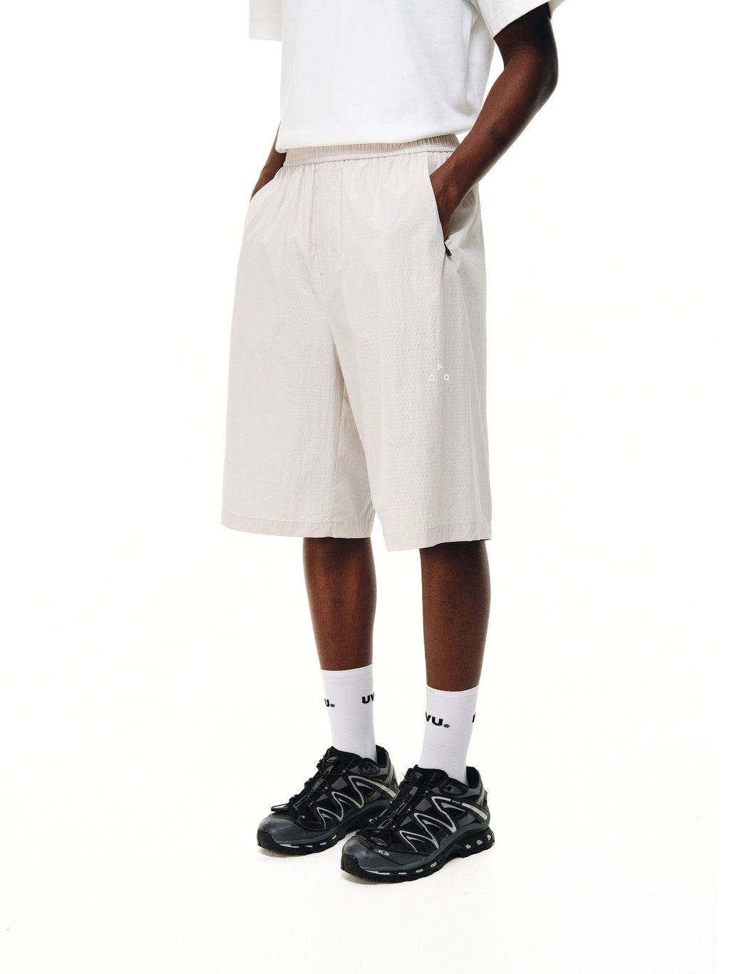 FPA Outdoor Wind Tunnel Breathable Ice-Feel Sports Lightweight Soft-Elastic Capri Pants, Summer Thin Quick-Dry Casual Pants
