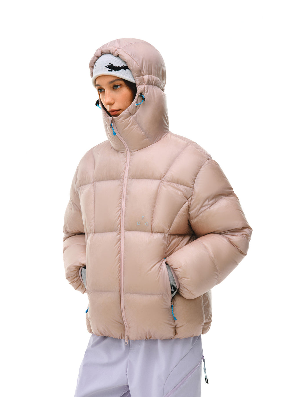 FPA 800FP 95% White Duck Down Aurora Water-Repellent Hooded Down Jacket for Men, Outdoor Sports Winter Coat