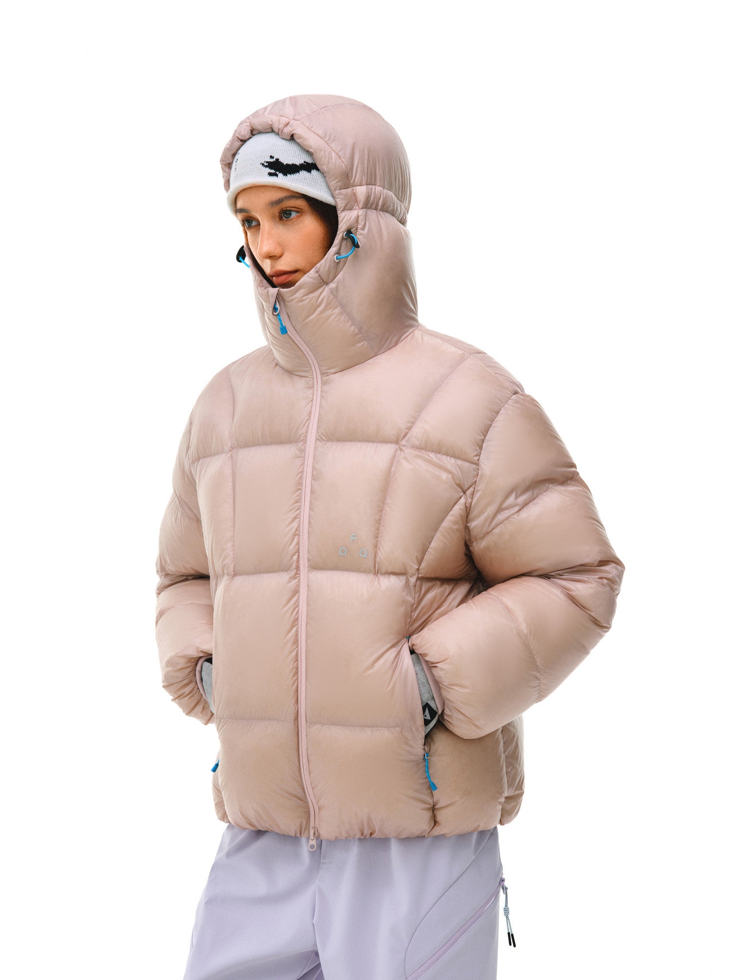 FPA 800FP 95% White Duck Down Aurora Water-Repellent Hooded Down Jacket for Men, Outdoor Sports Winter Coat