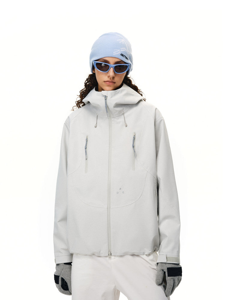 FPA Rain Shield Sealed-Seam Outdoor Moisture-Wicking Double-Zip Hiking Jacket for Men and Women