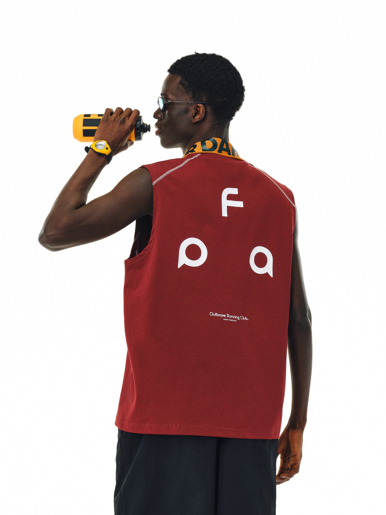 FPA Ice-Feel Quick-Dry 7A Antibacterial Anti-Mite Hasso Yoga Running Sports Printed Sleeveless Tank Top, National Trend T-Shirt
