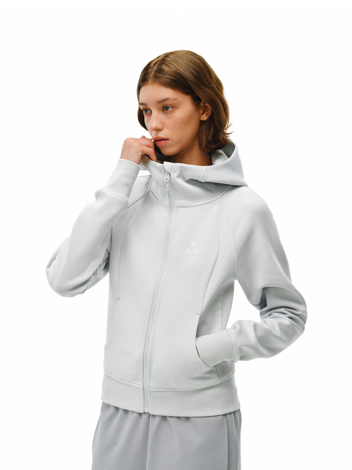 FPA Hooded Zip-Up Sweatshirt 2026 New Spring/Autumn Casual Open-Front Hoodie for Women