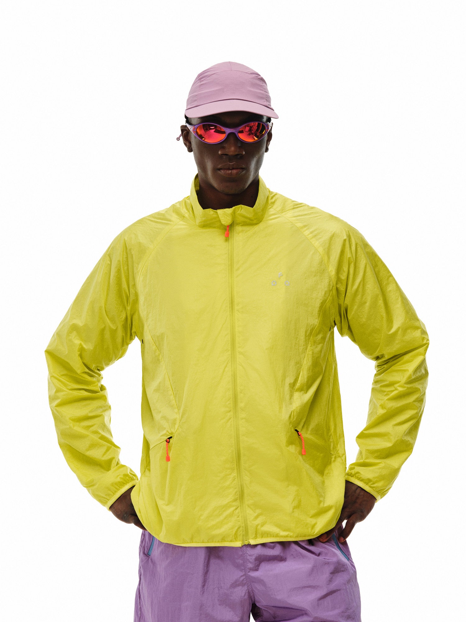 FPA Printed Structure Jacket Casual Stand Collar Lightweight Couple Spring/Autumn National Trend Outdoor Thin Men's Jacket