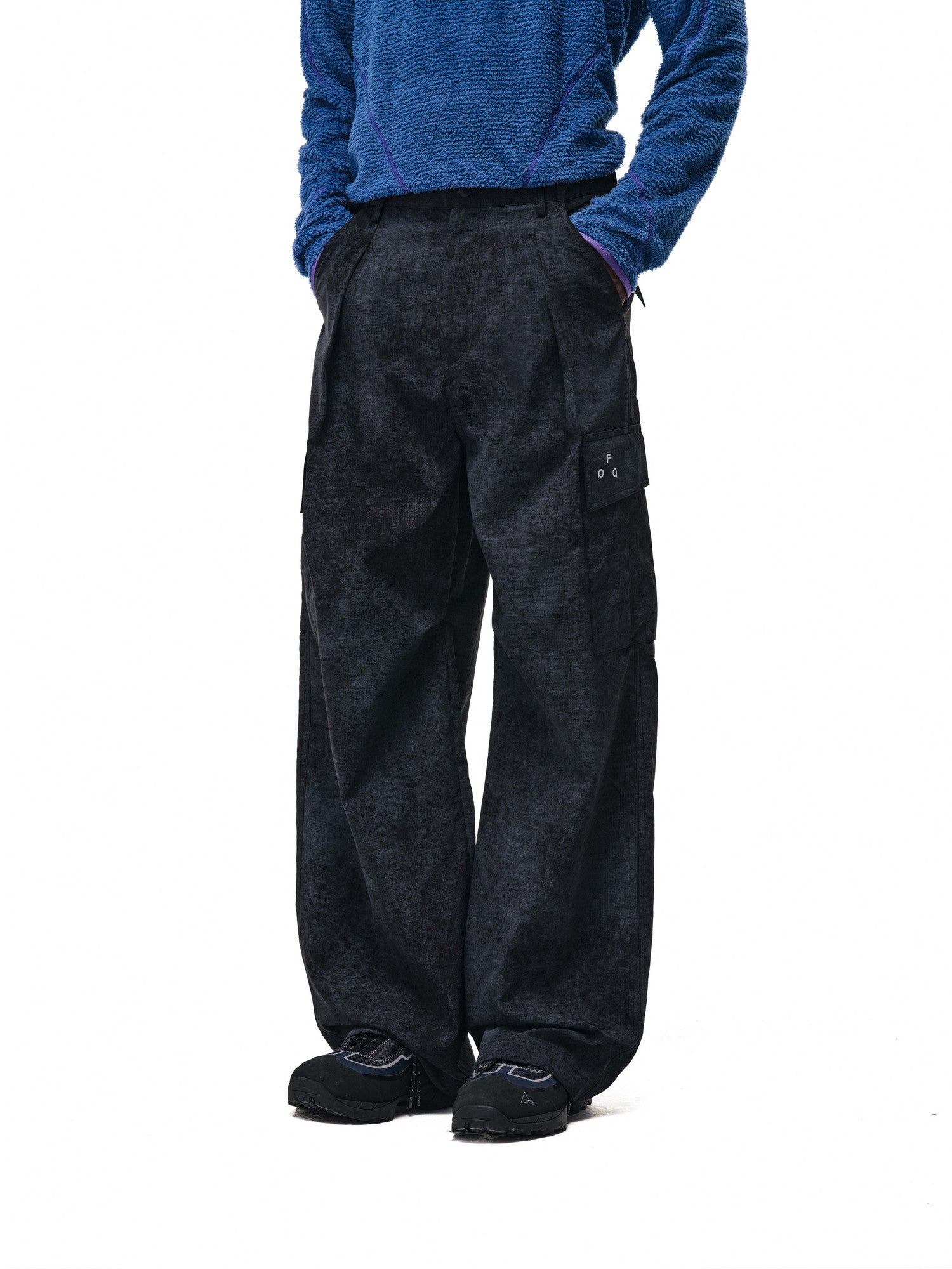 FPA Outdoor Tie-Dye Cargo Pants - Chinese Streetwear Trend, Loose Straight-Leg Sports Casual Long Pants for Men