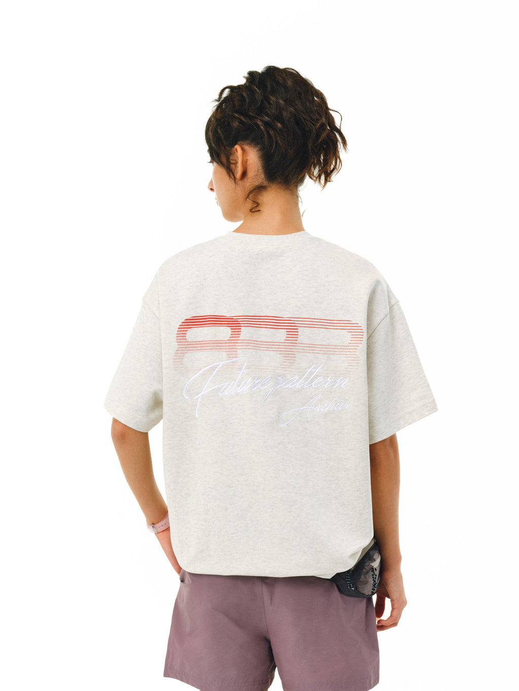 FPA Cool-Touch Long-Staple Cotton Gradient Logo T-Shirt – Summer Heavyweight Loose Fit Unisex Streetwear Tee