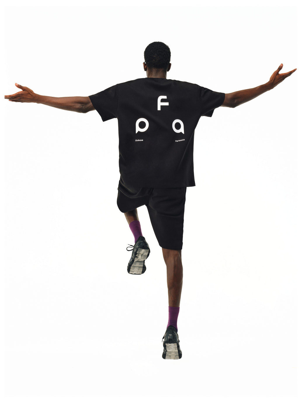 FPA Double-Layer Air Layer Anti-Pilling Cool-Touch Special Yarn Logo Short Sleeve Unisex Loose Summer T-Shirt