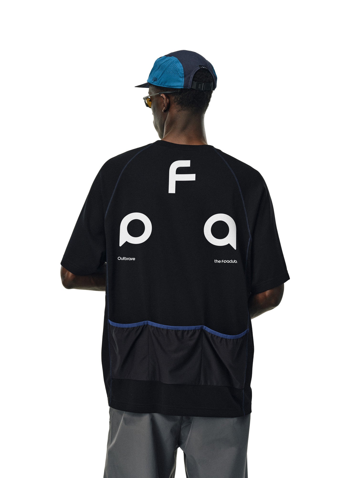 FPA Color-Block Half-Zip Outdoor Sports Cycling Shirt Summer Cool Unisex Casual Streetwear Short Sleeve T-Shirt