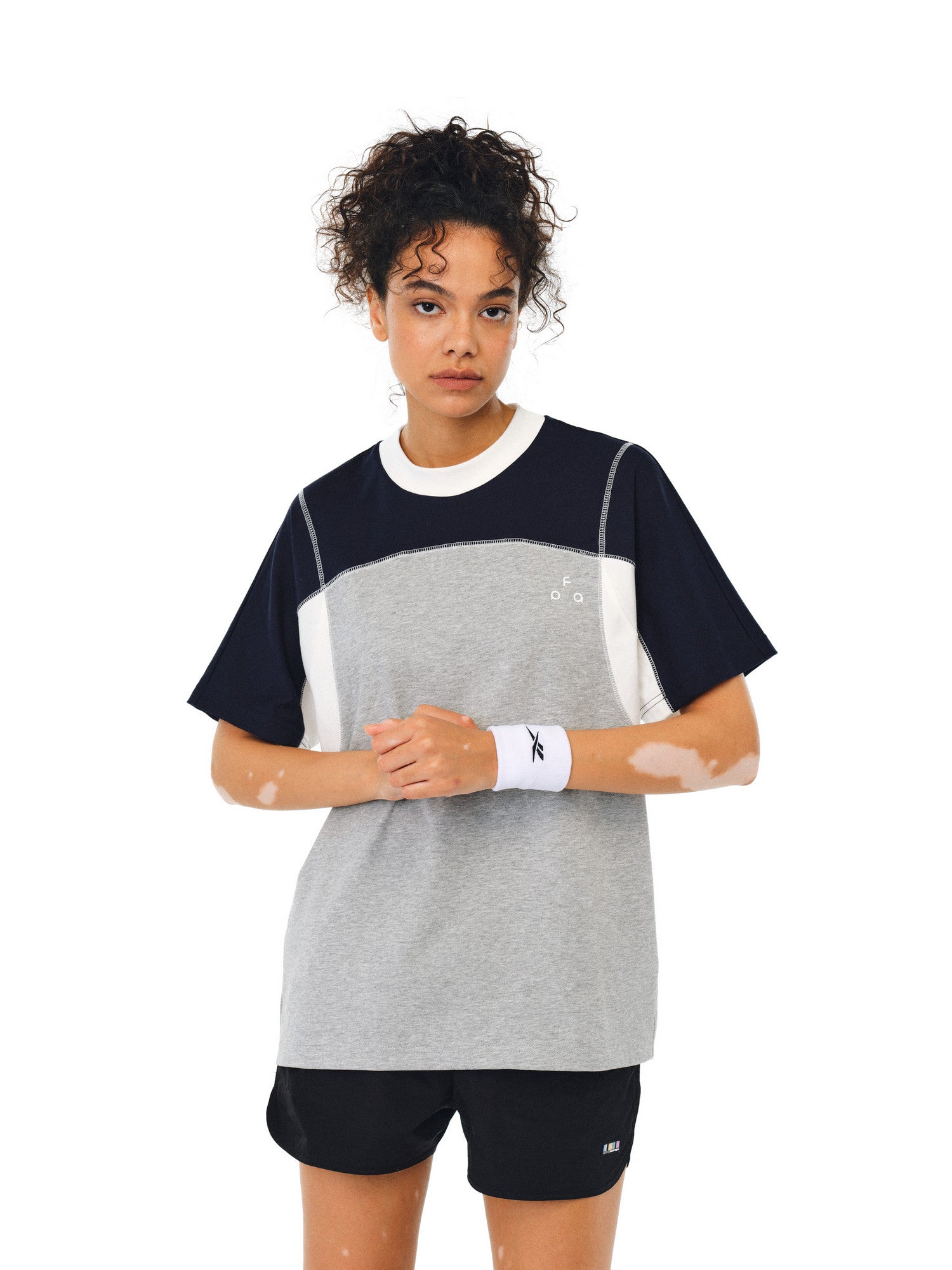 FPA Sport Hassel Contrast Raglan Sleeve Short Sleeve Summer Couple Loose Round Neck Design Sense Chinese Streetwear T-Shirt