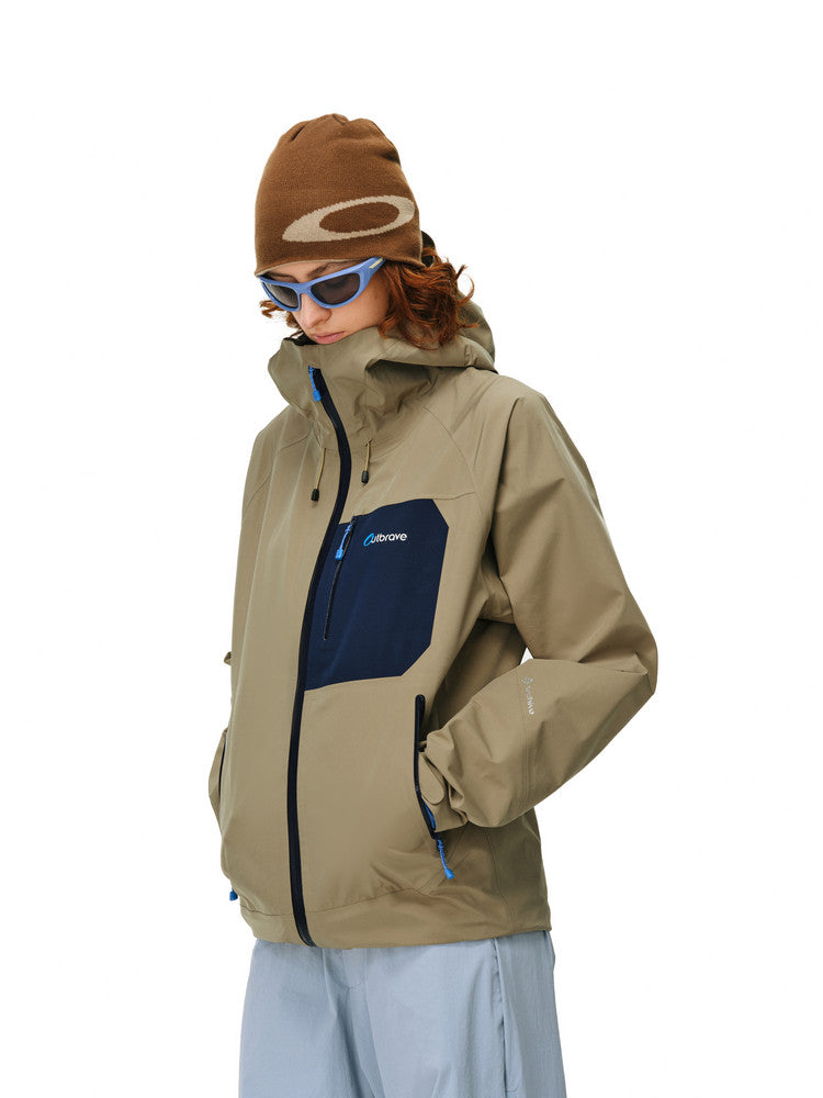 FPA Rain Shield Sealed-Seam Color-Block Hardshell Jacket – Chinese Streetwear Outdoor Sports Coat