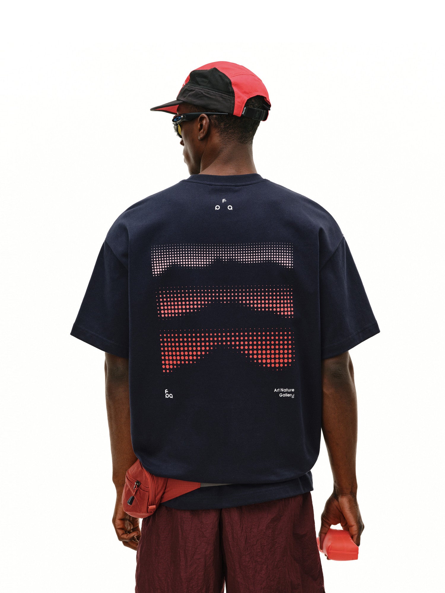 FPA Cool-Touch Quick-Dry 7A Antibacterial Sports Short Sleeve T-Shirt, Summer Round Neck Couple Polka Dot Print Outdoor Tee for Men