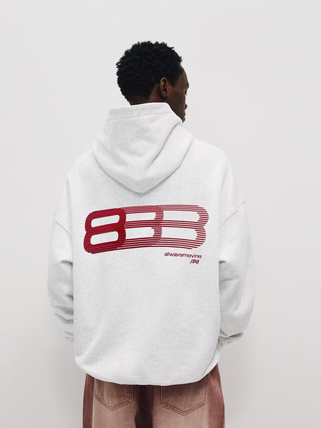 FPA Sport Embroidery Phantom 8 Logo Line Hoodie American Streetwear Trendy Loose-Fit Pullover Hoodie for Spring/Autumn