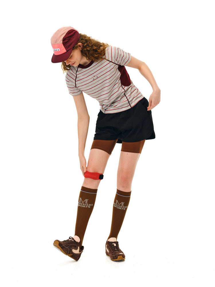FPA Striped Color-Block Short Sleeve T-Shirt 2026 New Round Neck Casual Sports Slim Fit Tee