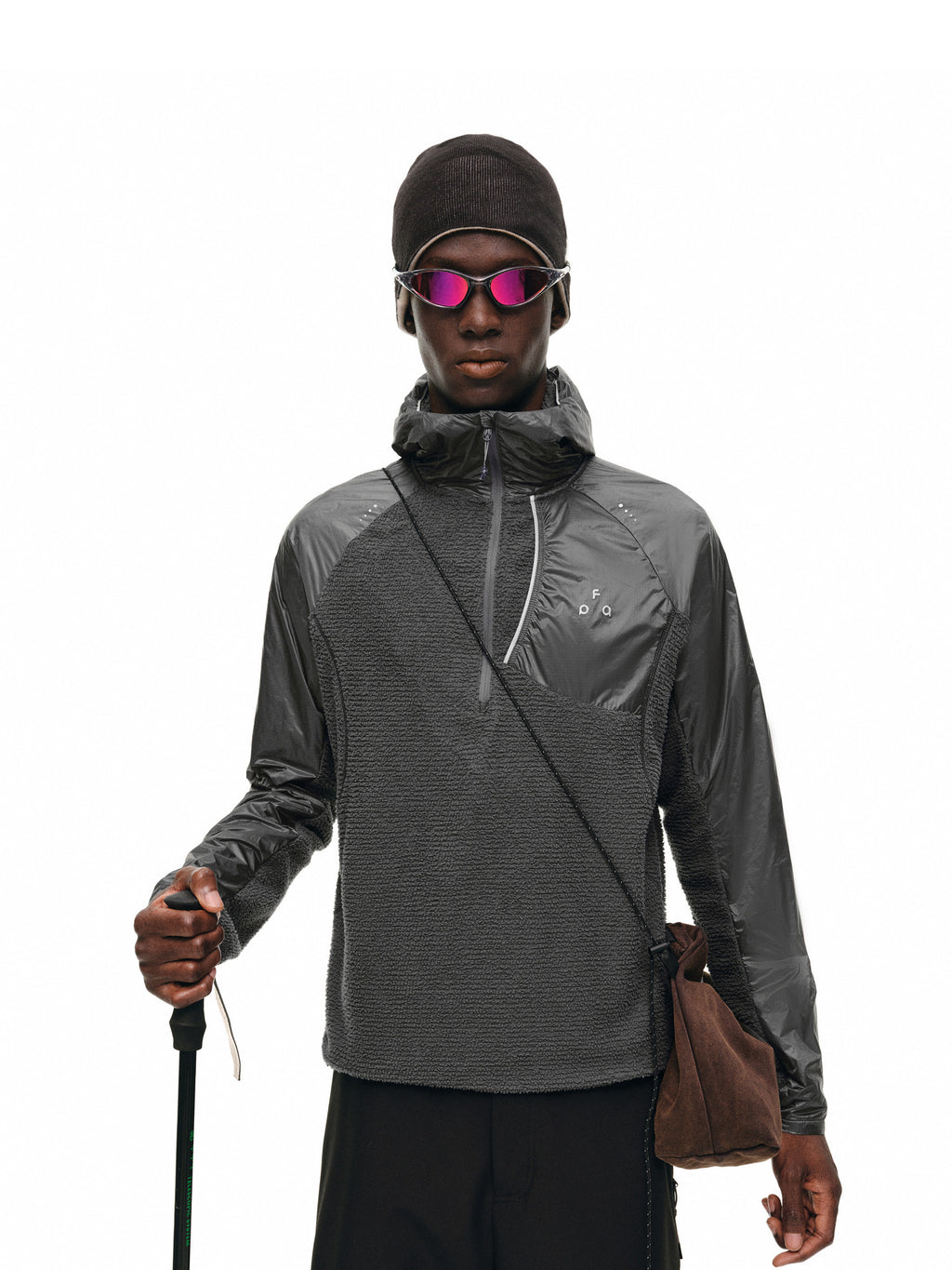 FPA Hooded Primaloft® Fleece Patchwork Sweatshirt – Spring/Fall Outdoor Breathable Couple Jacket