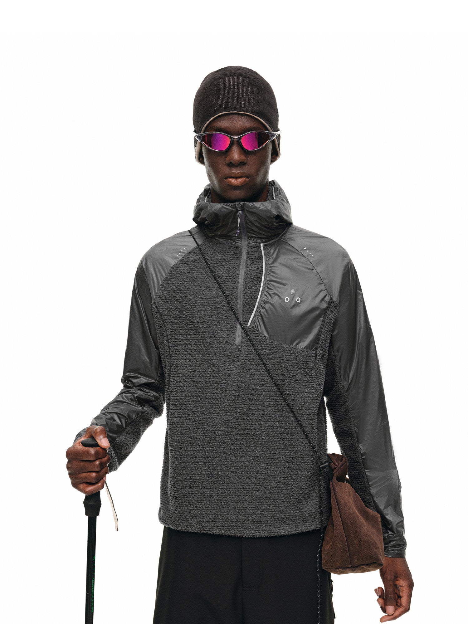FPA Hooded Primaloft® Fleece Patchwork Sweatshirt – Spring/Fall Outdoor Breathable Couple Jacket