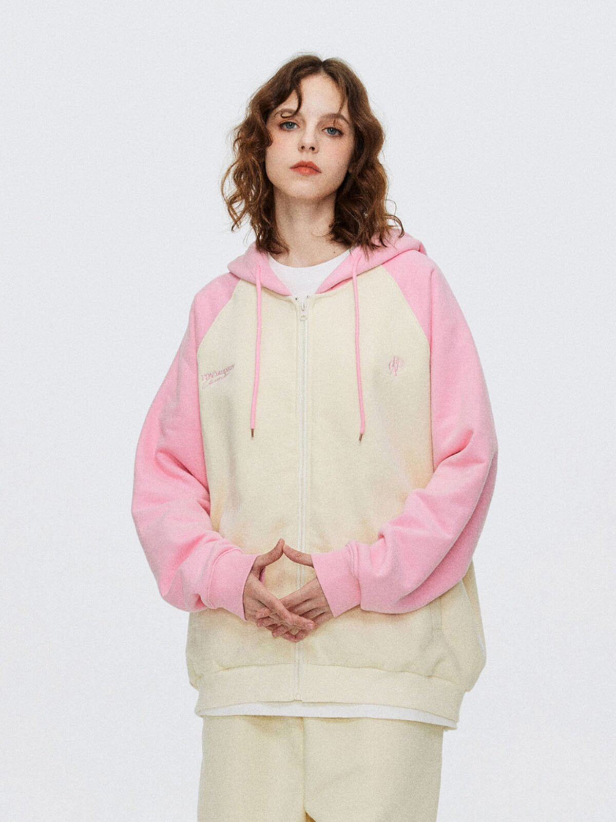FPA Brand Logo Embroidered Zip Hoodie 2023 New Spring/Autumn National Trend Loose Casual Couple Jacket