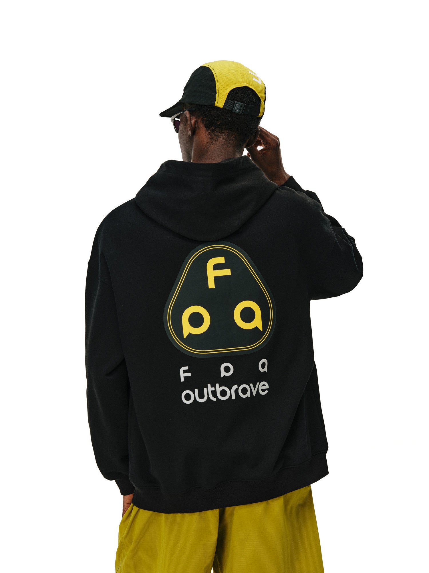 FPA Warm Fleece Hooded Sweatshirt for Men and Women – Loose Fit, Heavyweight, Unisex Logo Streetwear for Spring and Autumn