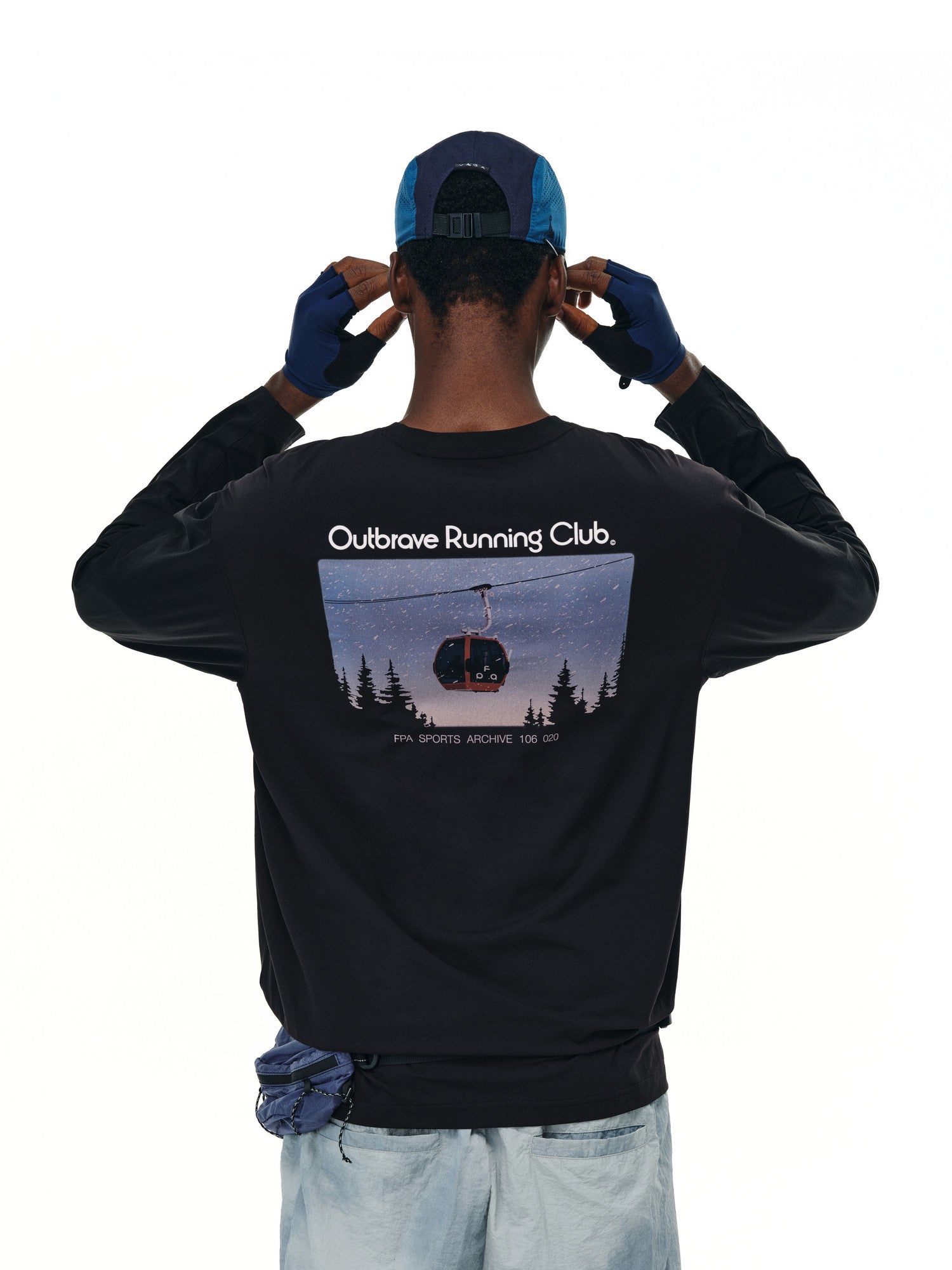 FPA Quick-Dry Antibacterial UPF50+ Long Sleeve Sports Tee - Chinese Streetwear Style Autumn American Sporty Crew Neck Couple T-Shirt for Men