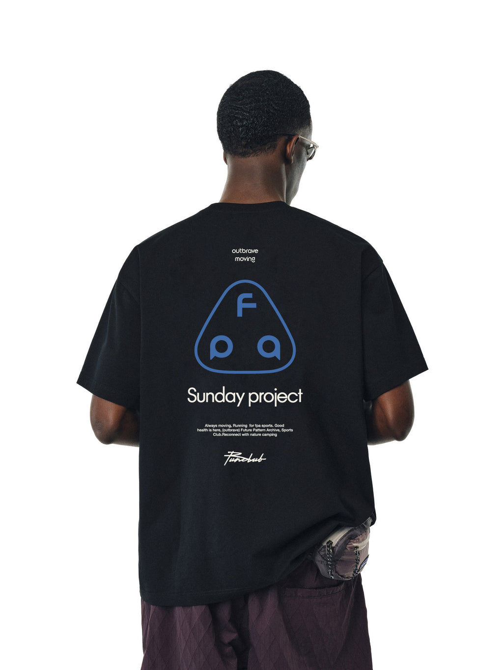 FPA Quick-Dry Cool-Touch 7A Antibacterial Anti-Mite Short-Sleeve Round-Neck Logo Print Unisex T-Shirt