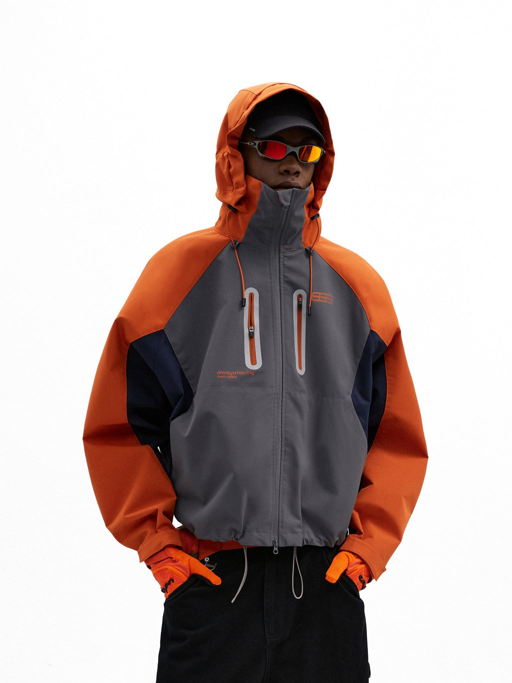 FPA Color-Block Cocoon Shell Jacket for Men – National Trend Outdoor Windproof Mountaineering Jacket