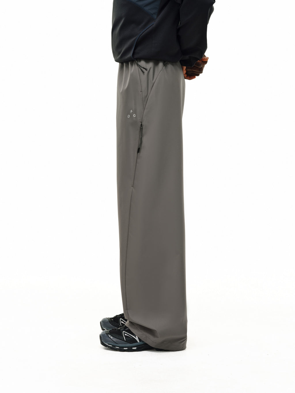 FPA Outdoor Camo Texture Water-Repellent Hiking Trousers - Loose Straight Leg with Zip Pockets