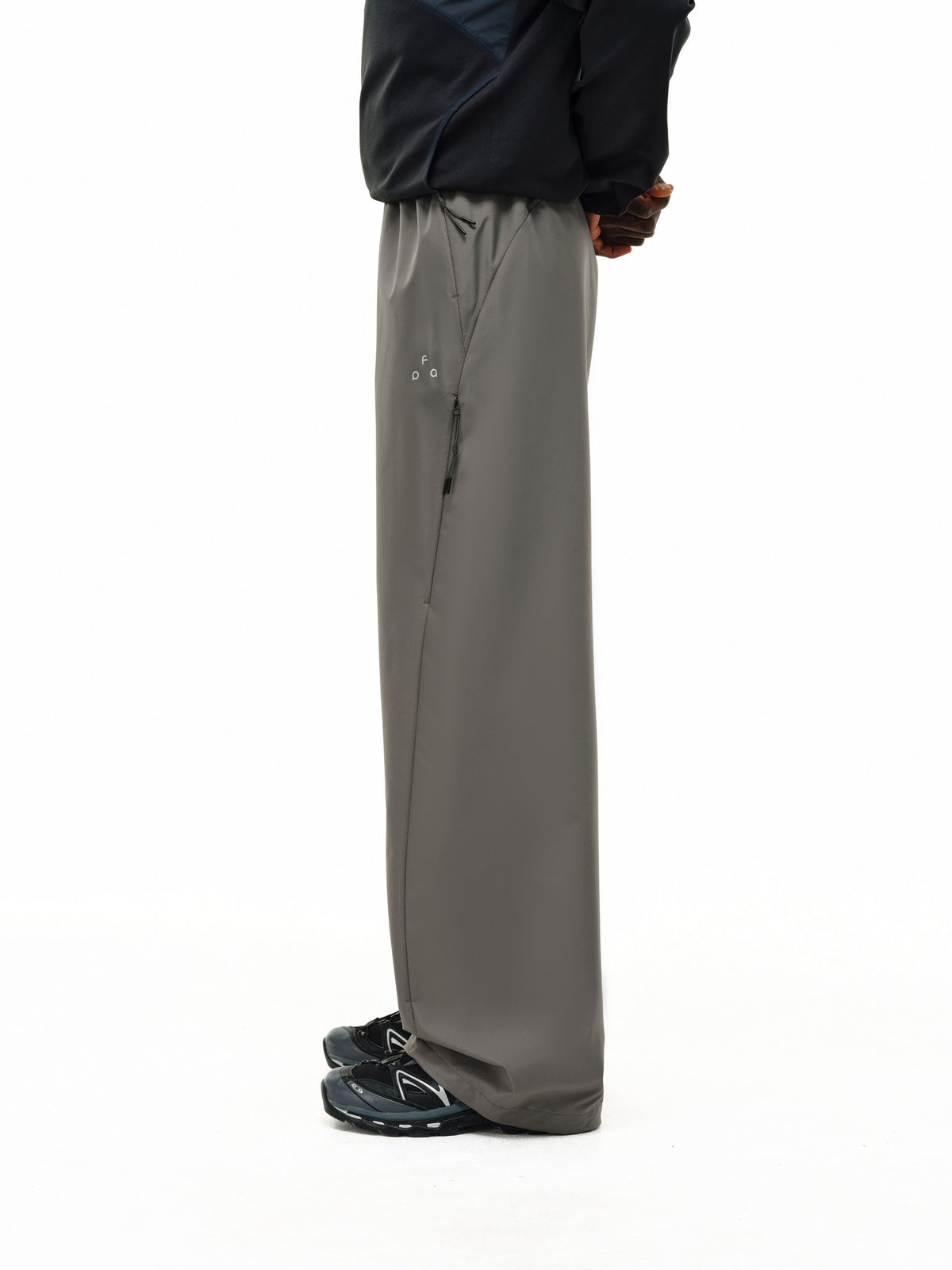 FPA Outdoor Camo Texture Water-Repellent Hiking Trousers - Loose Straight Leg with Zip Pockets