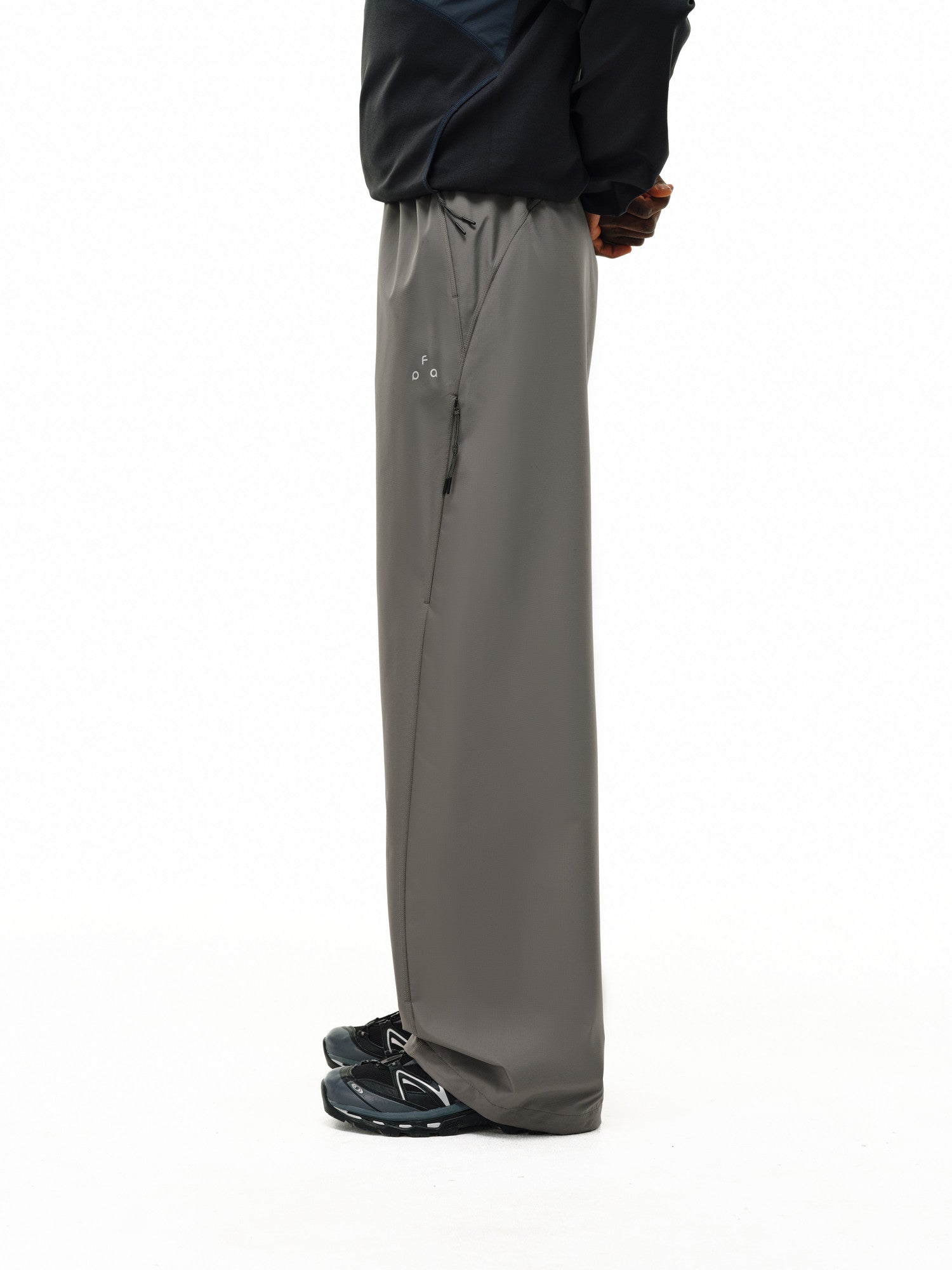 FPA Outdoor Camo Texture Water-Repellent Hiking Trousers - Loose Straight Leg with Zip Pockets