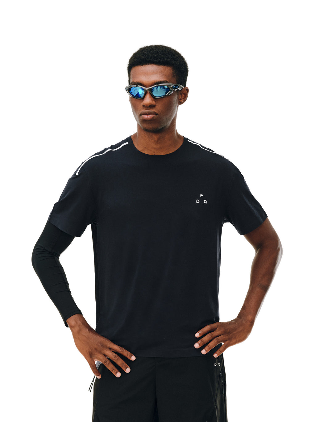 FPA Seamless Bonded Lycra Modal Summer Advanced Craft Design Crew Neck Fitness Running Short Sleeve