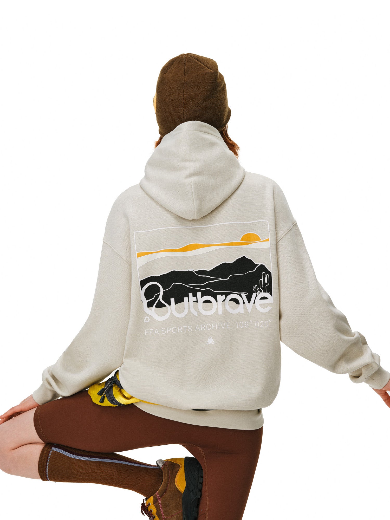 FPA Slub Cotton Outdoor Mountain Print Hoodie
