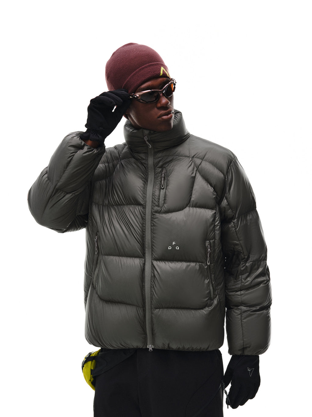 FPA 800FP 95% White Duck Down Aurora Structured Stand Collar Down Jacket – Winter Heavyweight Couple's Down Coat