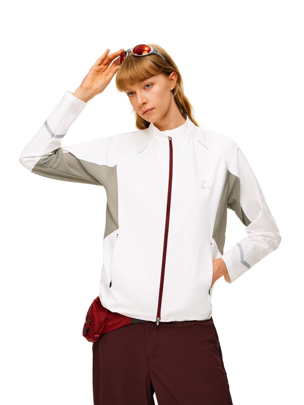 FPA Color-Block Sports Jacket – Outdoor Water-Resistant Lightweight Stand-Collar Jacket for Men, Hiking & Trail