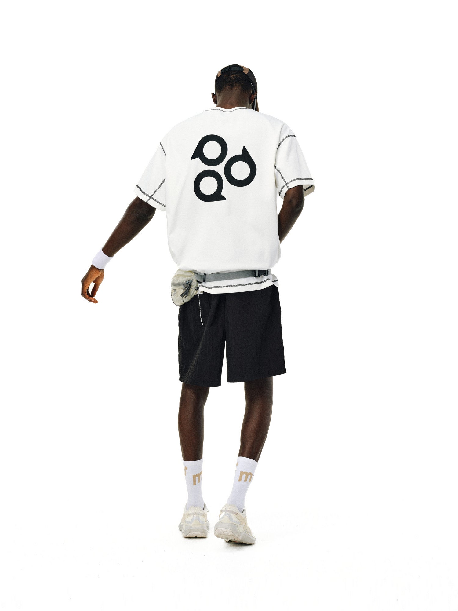 FPA Cool-Touch Antibacterial Quick-Dry Short-Sleeve T-Shirt with Hasu Line Logo - Unisex Summer Loose Fit Streetwear Couple Tee