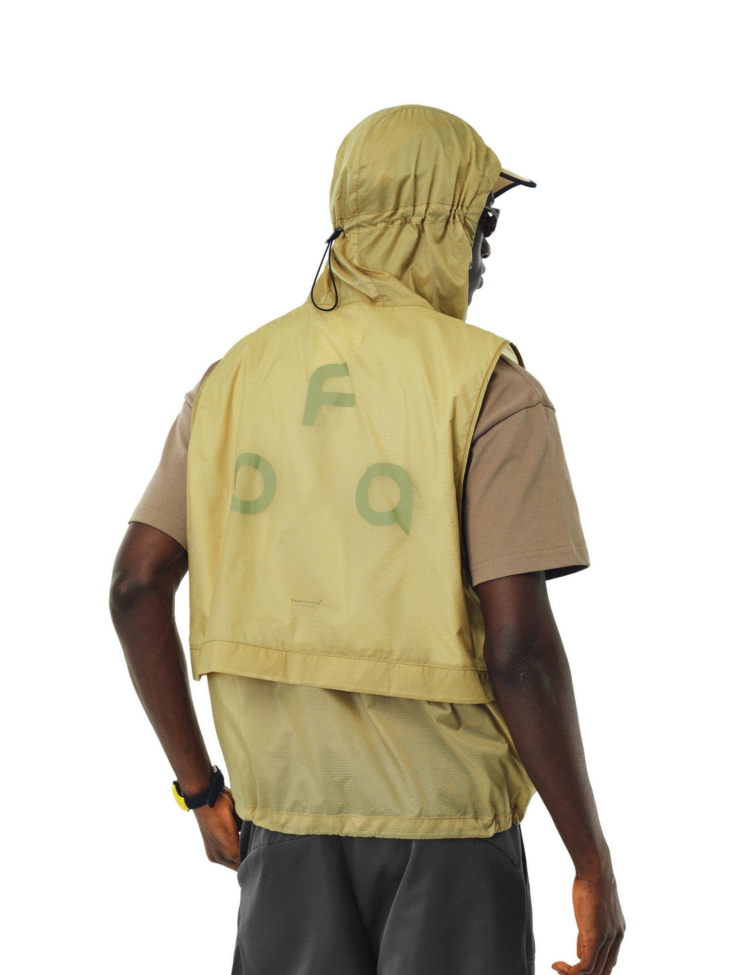 FPA UPF40+ Lightweight Hooded Sleeveless Vest for Summer Outdoor Activities, Unisex Streetwear