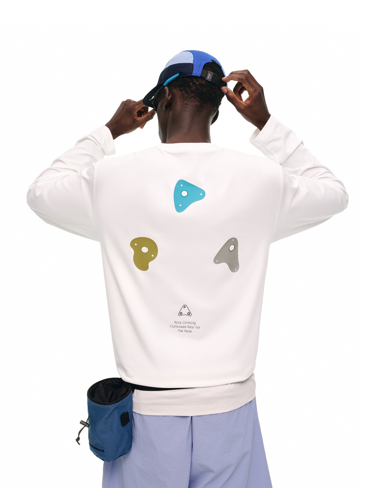FPA Climbing Contrast Graphic Long-Sleeve T-Shirt - Autumn Outdoor Fitness Quick-Dry Breathable Crew Neck Casual Couple Tee