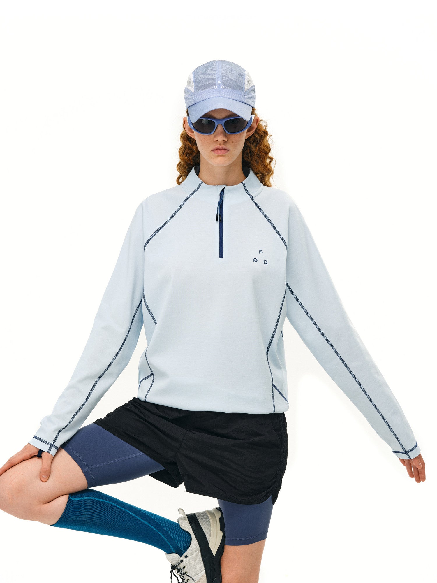 FPA Sorona Lyocell UPF50+ Sun Protection Half High Collar Long Sleeve Outdoor Sports Casual Autumn T-Shirt