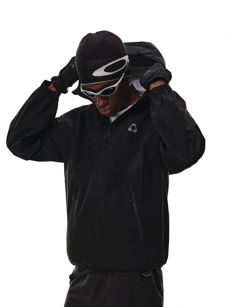 FPA Fully Taped Seam Waterproof Breathable Abrasion-Resistant Half-Zip Hard Shell Jacket Outdoor Sports Couple Mountaineering Jacket