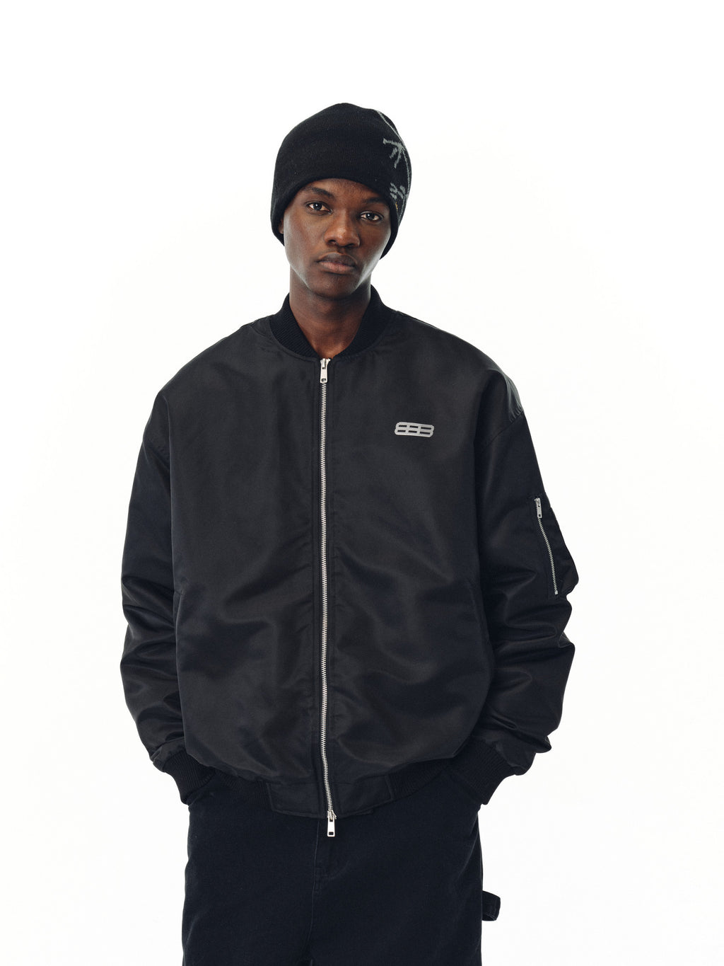 FPA Phantom 8 Pilot Jacket for Sports, Windproof, Baseball Collar, Unisex Loose-Fit Trendy Outerwear
