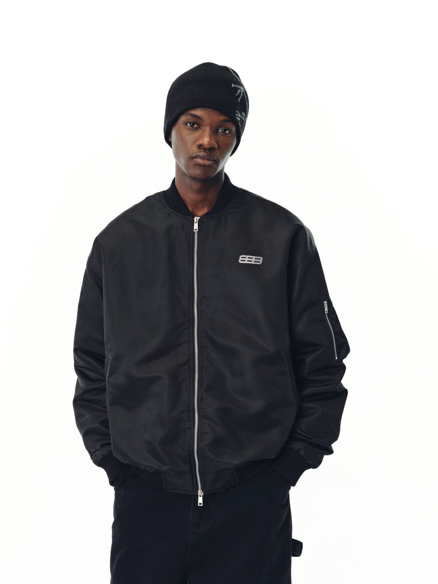 FPA Phantom 8 Pilot Jacket for Sports, Windproof, Baseball Collar, Unisex Loose-Fit Trendy Outerwear