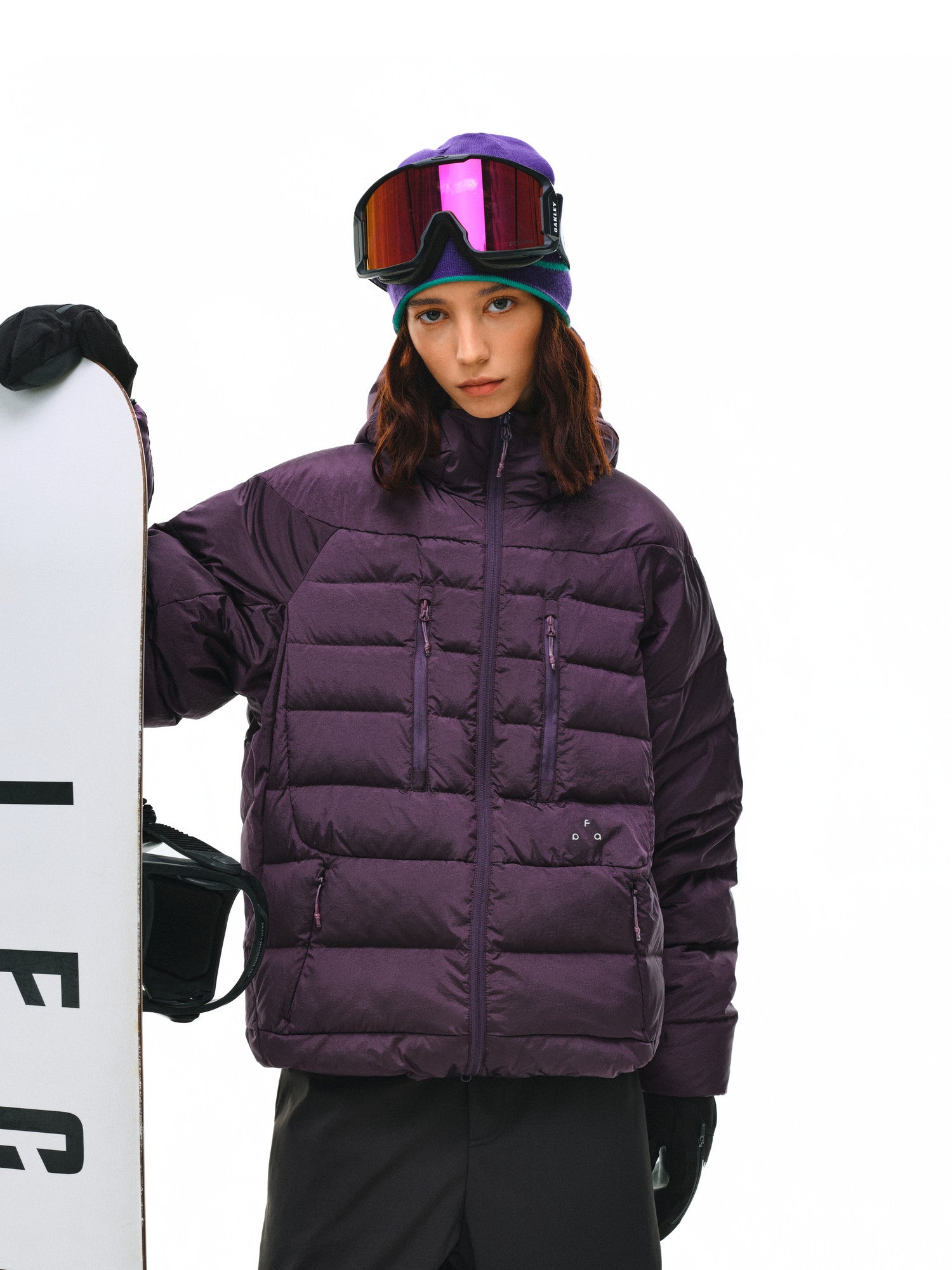 FPA Ribbed-Structure Double-Zip Lightweight Down Hooded Jacket - Winter Lightweight Premium Couple Down Coat