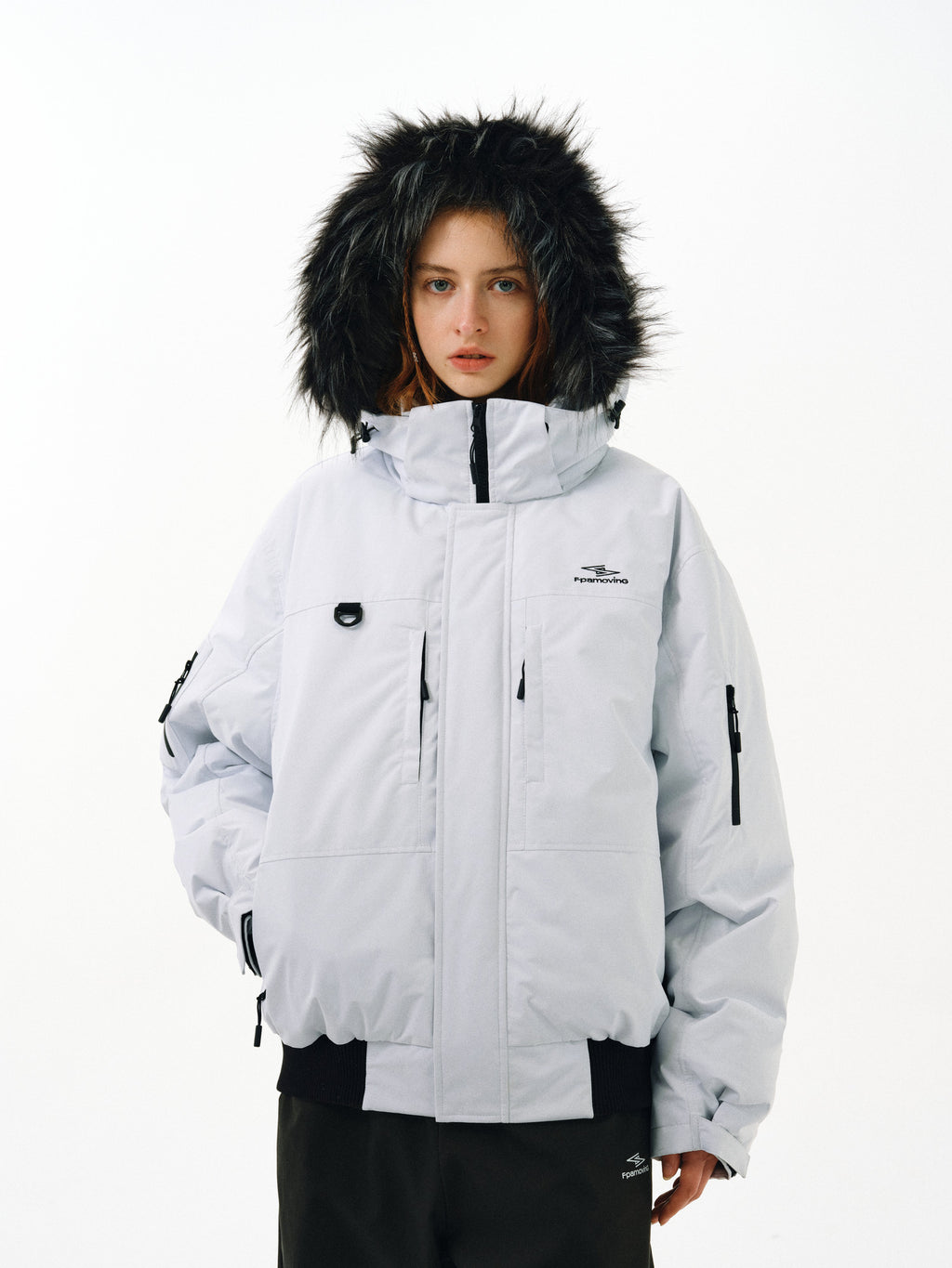 FPA Teflon Triple-Protection Extreme Cold Parka Down Jacket – Chinese Streetwear Trend, Loose Fit, Unisex, Fur Collar